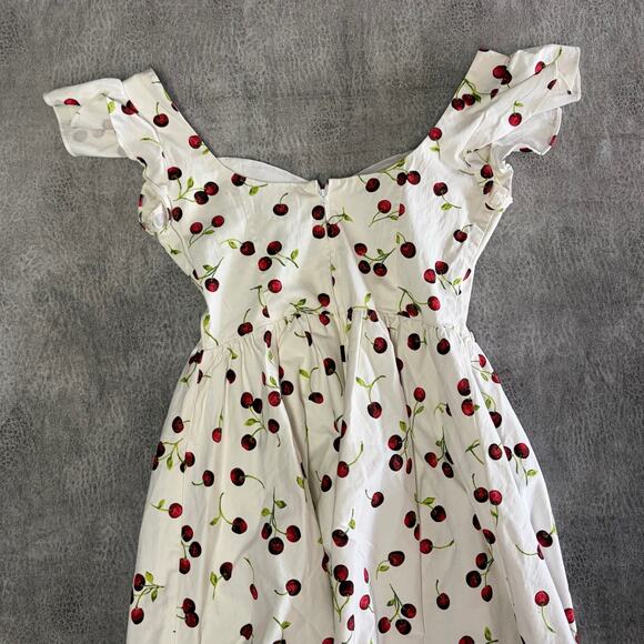 Y2k Cherry Stop Staring Midi Dress - Picture 6 of 6